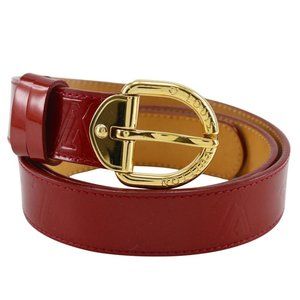 Louis Vuitton LOUIS VUITTON Santur Belt M6980 Monogram Vernis Pomme d'Amour 2011